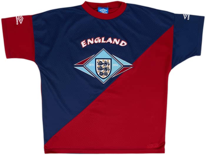 1994-96 England Umbro Training Shirt - 9/10 - (L)
