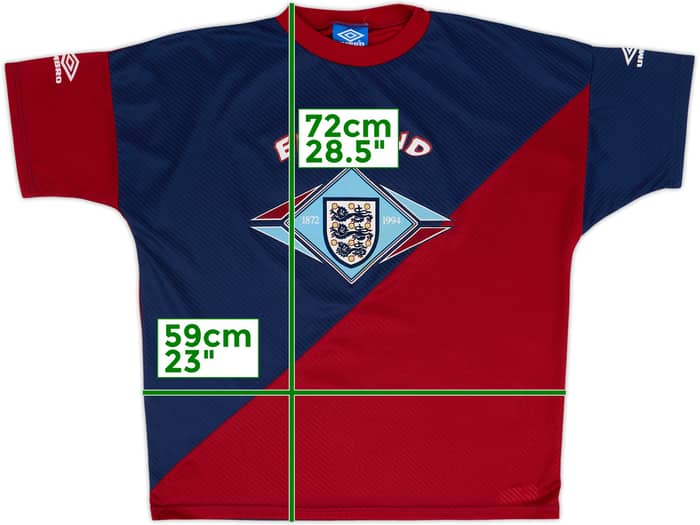 1994-96 England Umbro Training Shirt - 9/10 - (L)