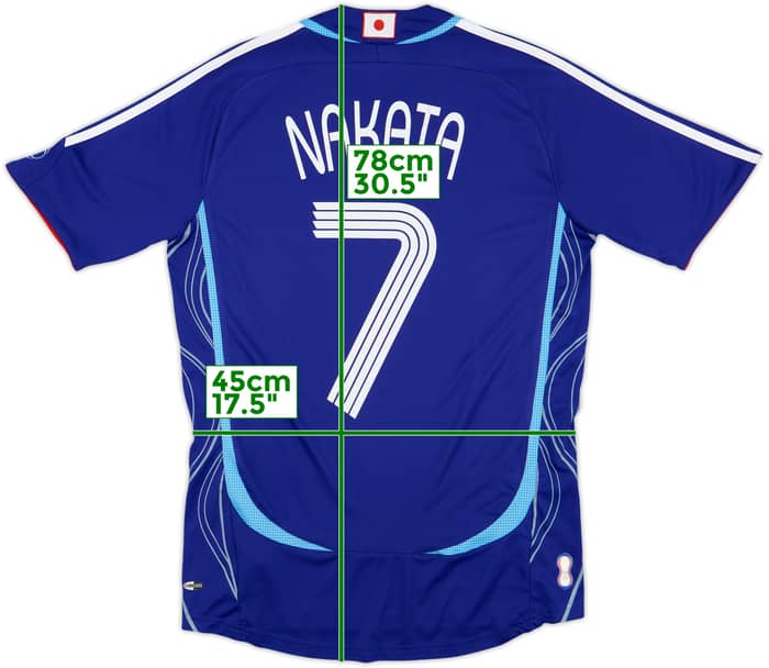 2006-08 Japan Home Shirt Nakata #7 - 9/10 - (S)