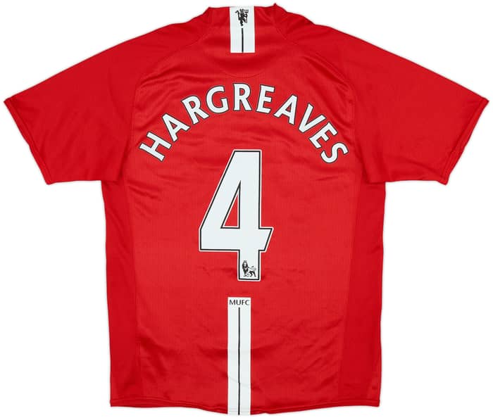 Camiseta de local del Manchester United 2007-09 Hargreaves #4 - 7/10 - (S)