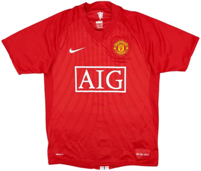 Camiseta de local del Manchester United 2007-09 Hargreaves #4 - 7/10 - (S)