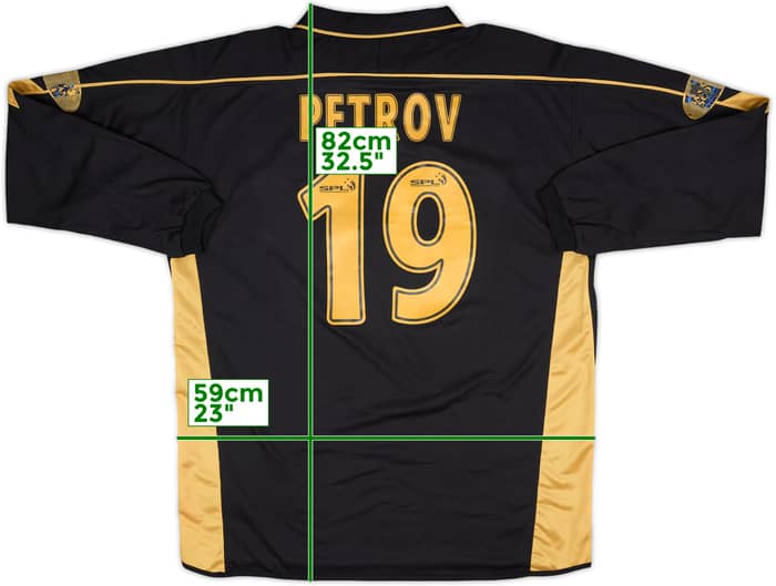 2003-04 Celtic Away L/S Shirt Petrov #19 - 7/10 - (XL)