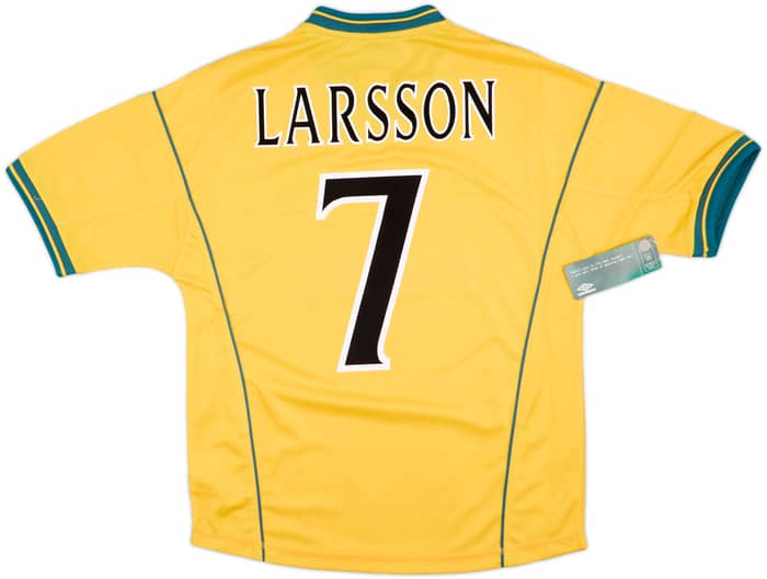 2000-02 Celtic Away Shirt Larsson #7 (Y)