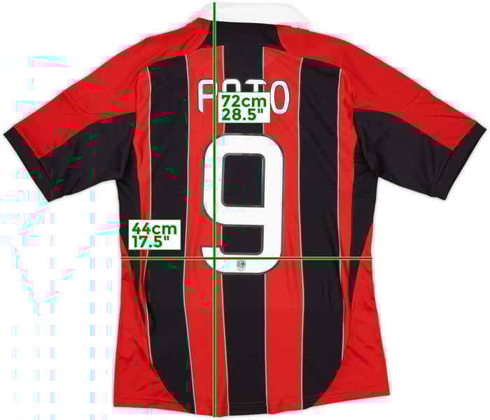 2012-13 AC Milan Home Shirt Pato #9 (S)