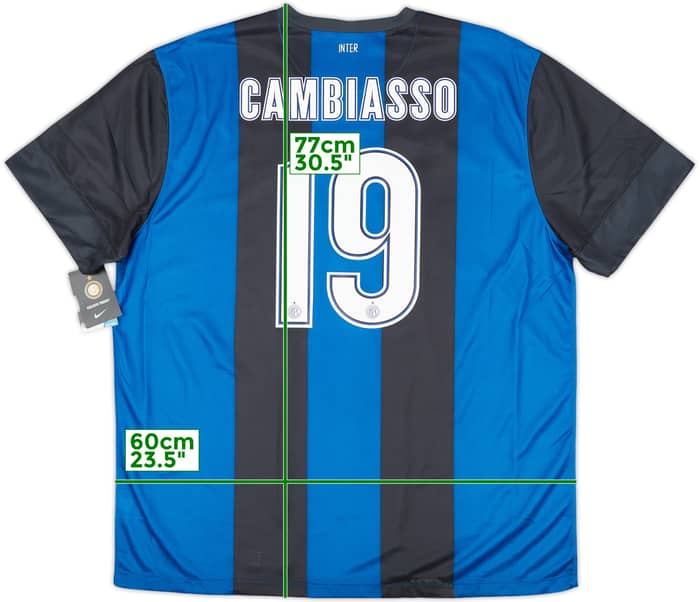 2012-13 Inter Milan Home Shirt Cambiasso #19 (XXL)