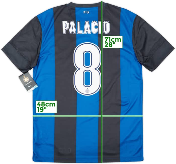 2012-13 Inter Milan Home Shirt Palacio #8 (M)