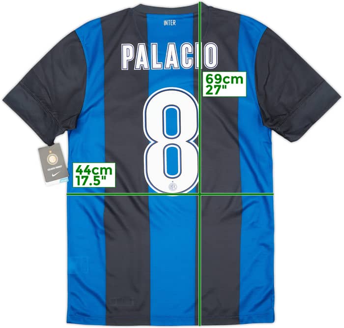 2012-13 Inter Milan Home Shirt Palacio #8 (S)