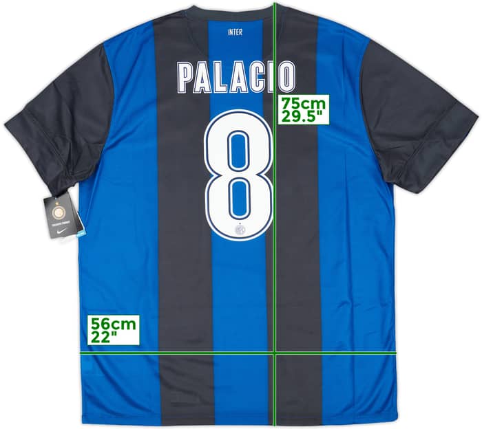 2012-13 Inter Milan Home Shirt Palacio #8 (XL)