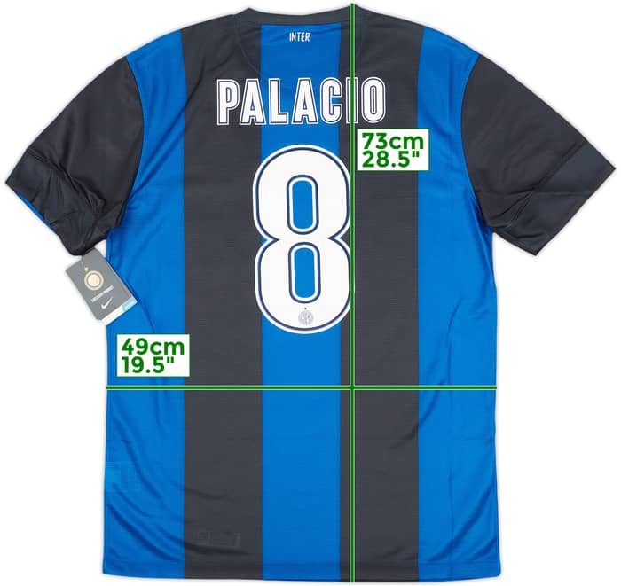 2012-13 Inter Milan Home Shirt Palacio #8 (M)