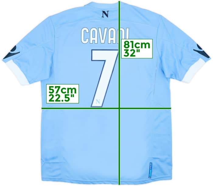 2010-11 Napoli Home Shirt Cavani #7 (XL)
