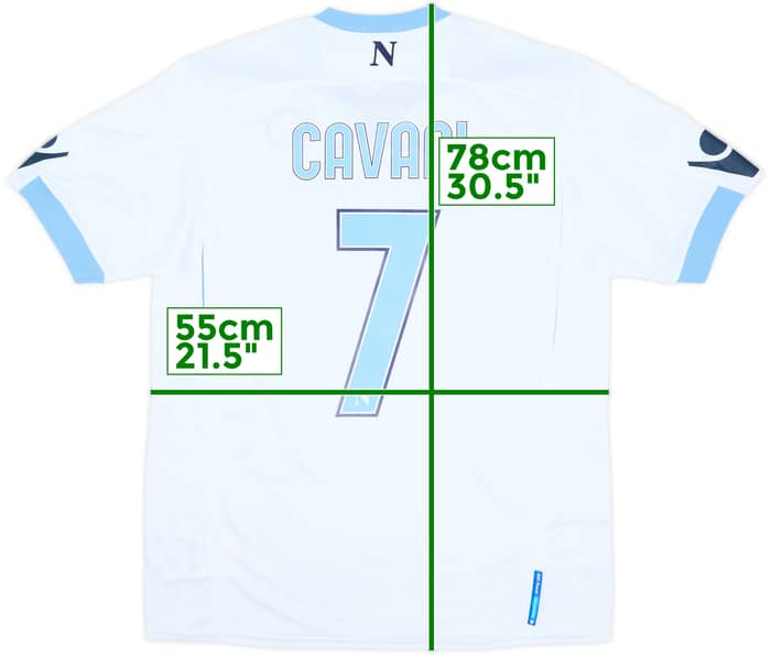 2010-11 Napoli Away Shirt Cavani #7 (L)