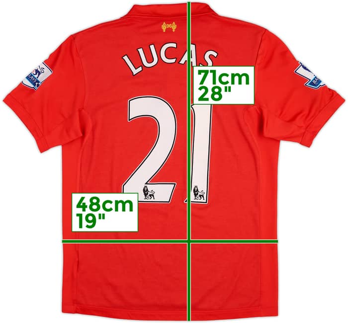 2012-13 Liverpool Home Shirt Lucas #21 - 6/10 - (M)