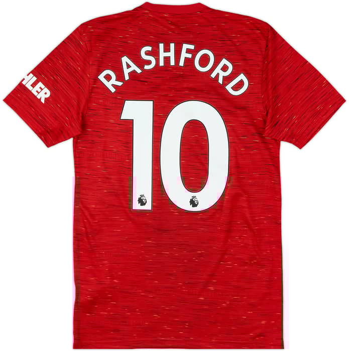 2020-21 Manchester United Home Shirt Rashford #10 - 10/10 - (XS)
