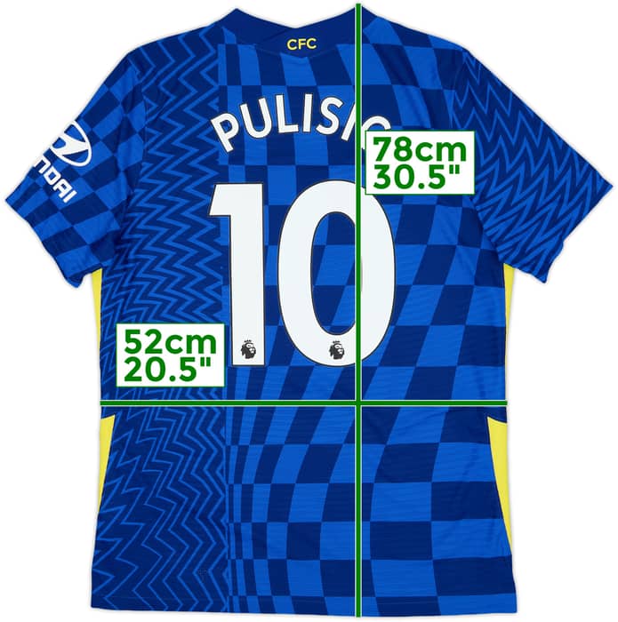 2021-22 Chelsea Authentic Home Shirt Pulisic #10 - 10/10 - (L)