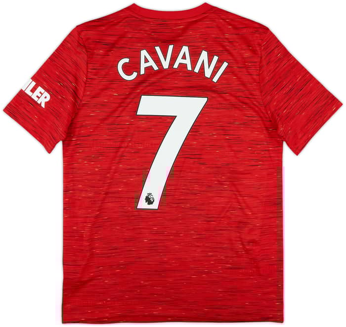 2020-21 Manchester United Home Shirt Cavani #7 - 9/10 - (L.Boys)