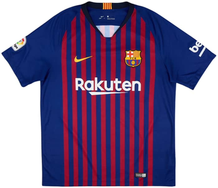 2018-19 Barcelona Home Shirt Messi #10 - 9/10 - (L)