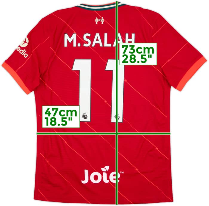 2021-22 Liverpool Authentic Home Shirt M.Salah #11 - 10/10 - (M)