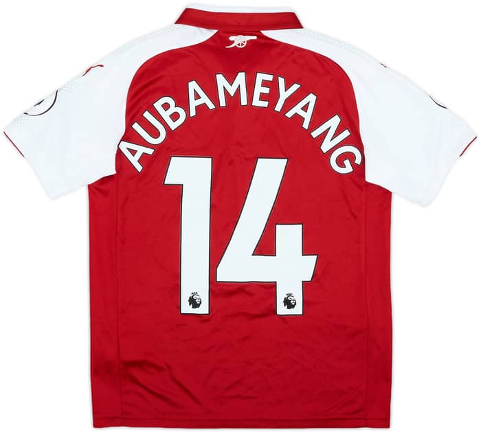2017-18 Arsenal Home Shirt Aubameyang #14 - 10/10 - (M.Boys)