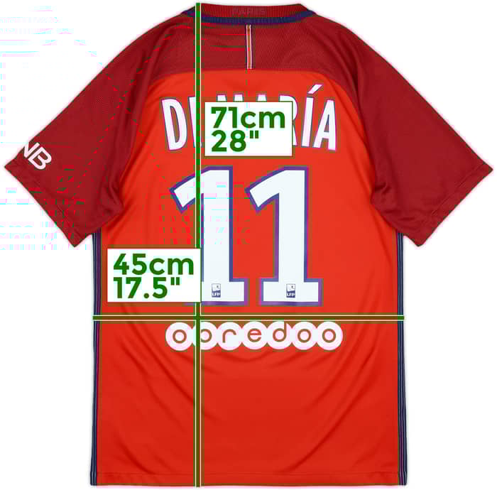 2016-17 Paris Saint-Germain Away Shirt Di Maria #11 - 8/10 - (S)