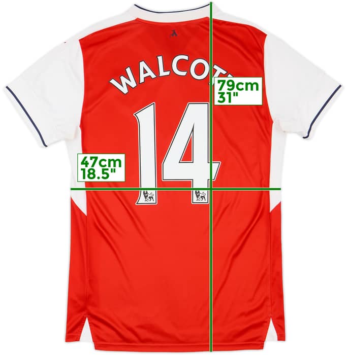 2016-17 Arsenal Home Shirt Walcott #14 - 9/10 - (M)