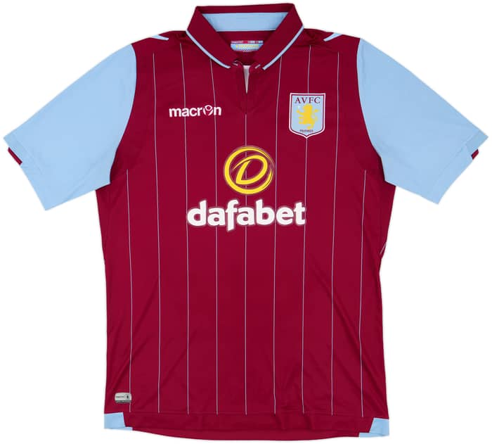 2014-15 Aston Villa Home Shirt Grealish #40 - 8/10 - (L)