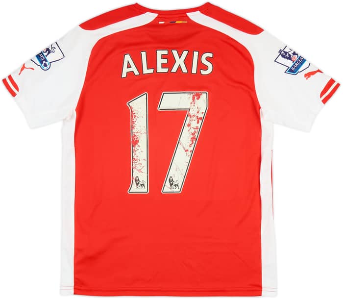 2014-15 Arsenal Home Shirt Alexis #17 - 4/10 - (M)