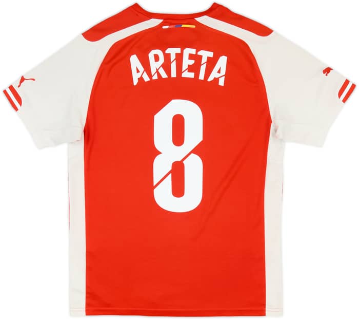 2014-15 Arsenal Home Shirt Arteta #8 - 7/10 - (S)