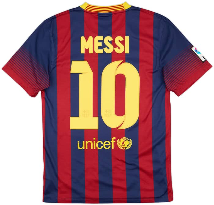 2013-14 Barcelona Home Shirt Messi #10 - 4/10 - (S)