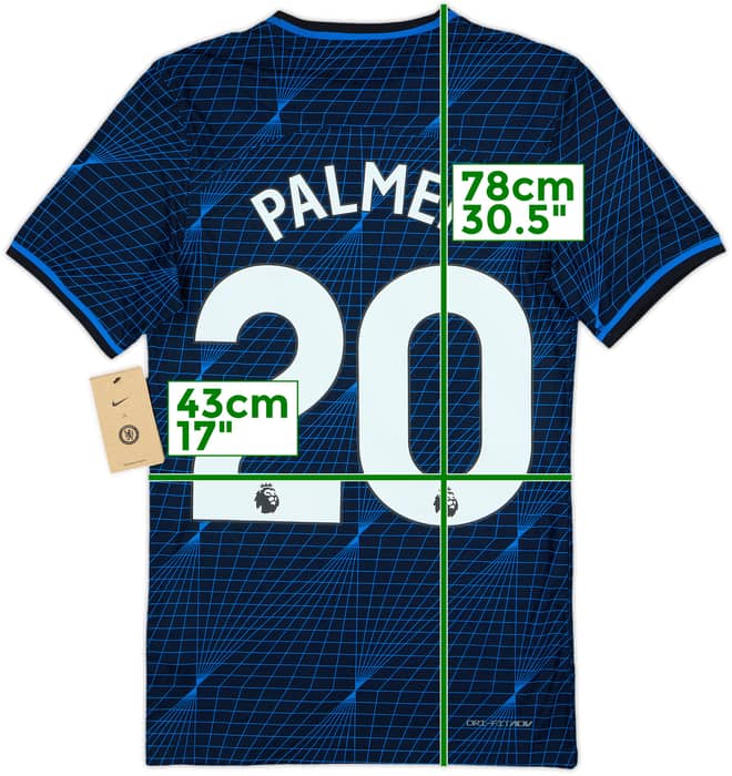 2023-24 Chelsea Authentic Away Shirt Palmer #20 (XS)