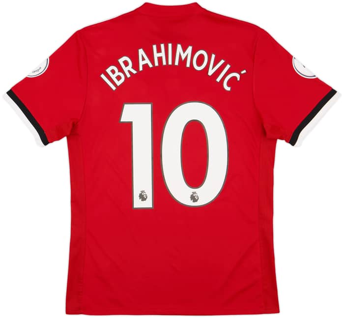 2017-18 Manchester United Home Shirt Ibrahimovic #10 - 6/10 - (M)