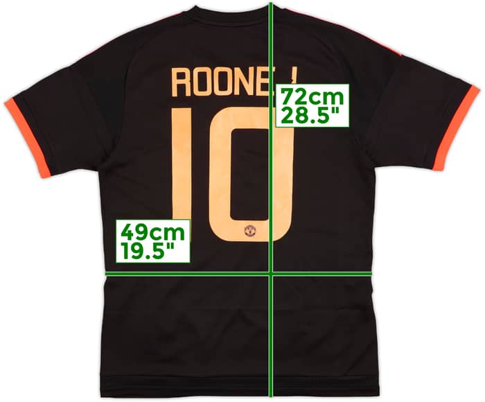 2015-16 Manchester United Third Shirt Rooney #10 - 4/10 - (M)