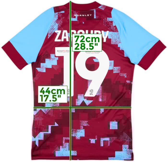 2022-23 Burnley Home Shirt Zaroury #19 - 8/10 - (S)