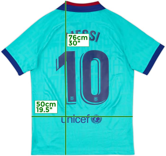 2019-20 Barcelona Third CL Shirt Messi #10 - 9/10 - (M)