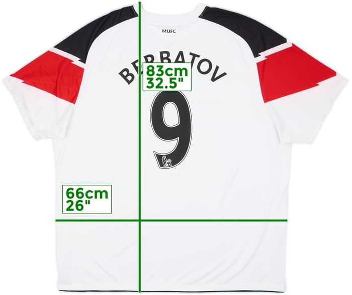 2010-12 Manchester United Away Shirt Berbatov #9 - 6/10 - (3XL)
