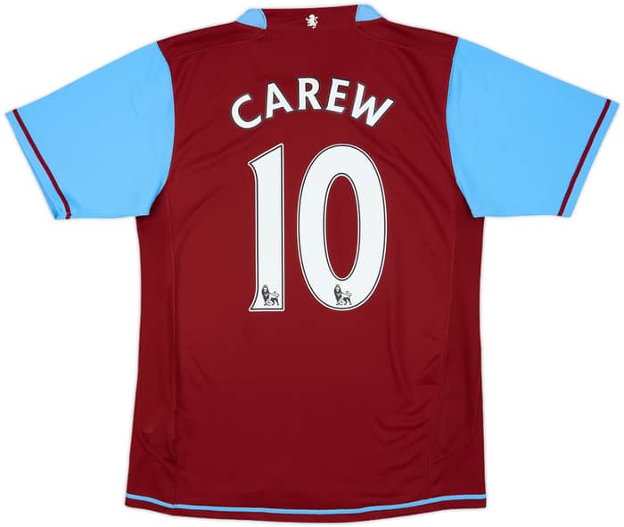 2007-08 Aston Villa Home Shirt Carew #10 - 9/10 - (S)