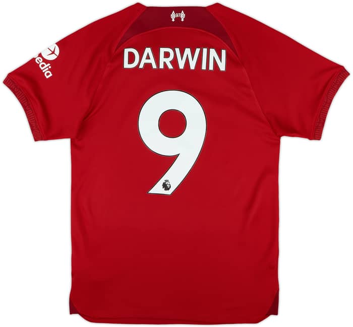 2022-23 Liverpool Home Shirt Darwin #9 - 9/10 - (XS)