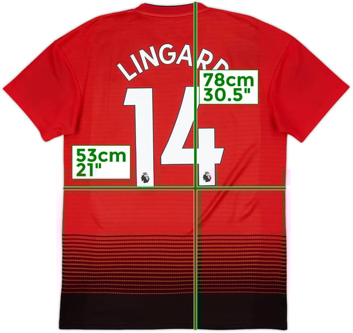 2018-19 Manchester United Home Shirt Lingard #14 - 8/10 - (M)