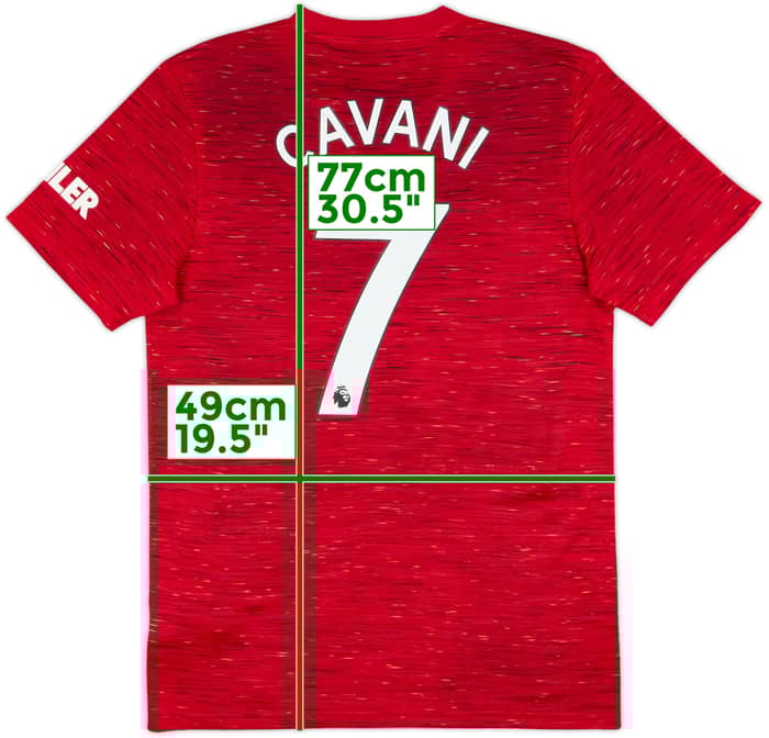 2020-21 Manchester United Home Shirt Cavani #7 - 4/10 - (M)