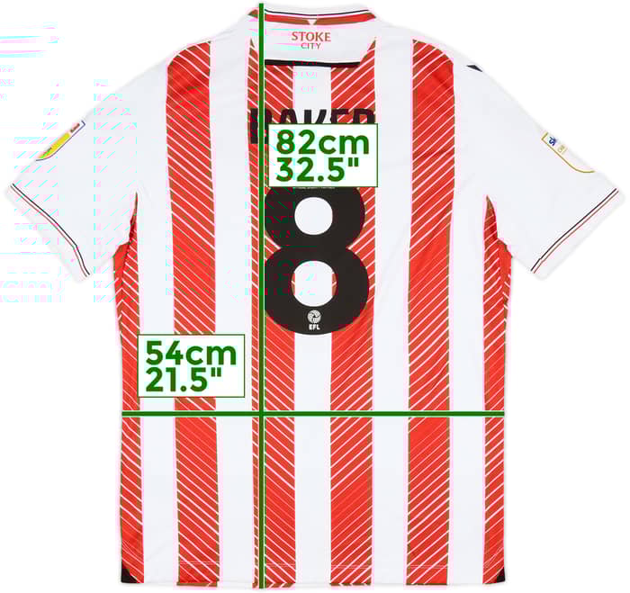 2022-23 Stoke City Home Shirt Baker #8 - 8/10 - (XXL)