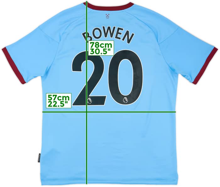 2020-21 West Ham Away Shirt Bowen #20 - 9/10 - (XL)