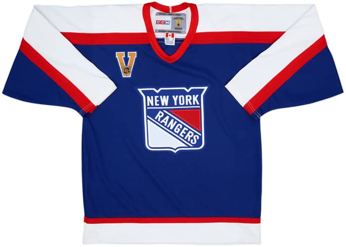 1976-78 New York Rangers CCM Vintage Hockey Away Jersey - 7/10 - (M)