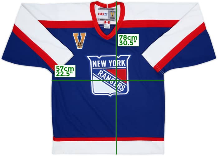 1976-78 New York Rangers CCM Vintage Hockey Away Jersey - 7/10 - (M)
