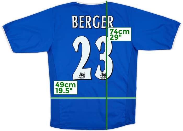 2003-05 Portsmouth Home Shirt Berger #23 - 8/10 - (S)