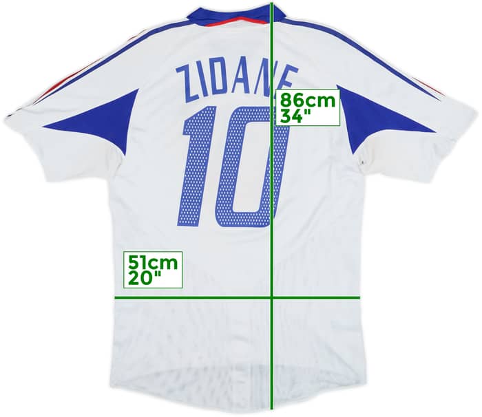 2004-06 France Away Shirt Zidane #10 - 5/10 - (L)