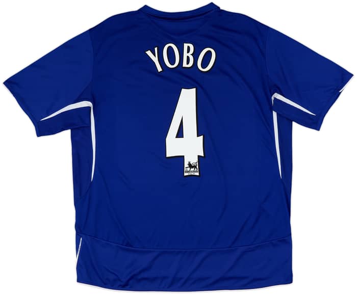 2005-06 Everton Home Shirt Yobo #4 - 5/10 - (XXL)