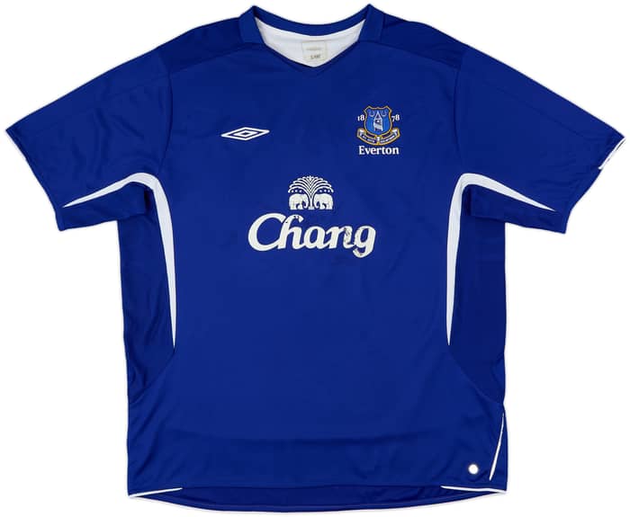 2005-06 Everton Home Shirt Yobo #4 - 5/10 - (XXL)
