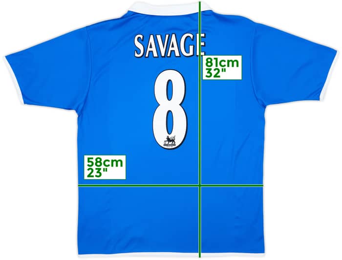 2004-05 Birmingham Home Shirt Savage #8 - 8/10 - (L)