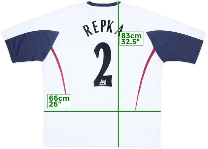 2005-06 West Ham Away Shirt Repka #2 - 8/10 - (XXL)