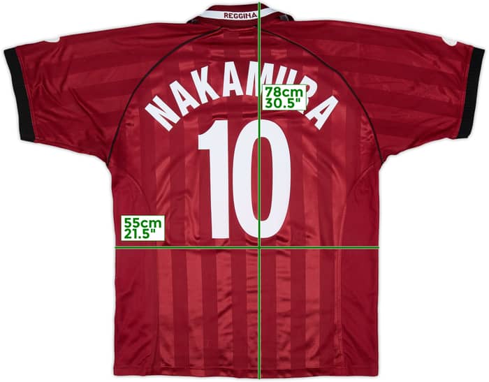 2002-03 Reggina Home Shirt Nakamura #10 - 8/10 - (XL)