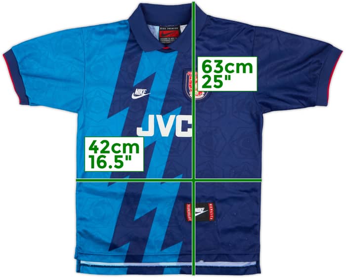 1995-96 Arsenal Away Shirt - 6/10 - (M.Boys)